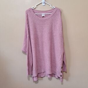 Joie Drop Shoulder Cotton Poly Blend Sweater